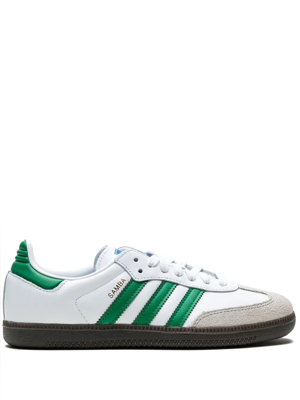 Adidas Samba Leather Sneakers - White & Green